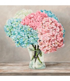 Fleurs et Vases Blanc II -...