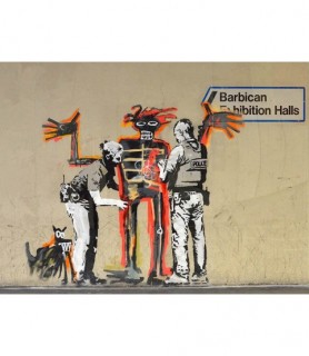 Outside Barbican Centre, London - Anonymous (attributed to Banksy)
