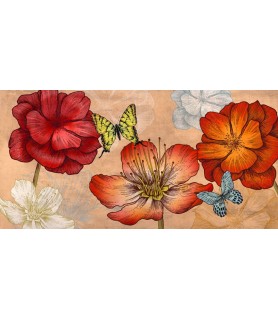 Flowers and Butterflies (Neutral) - Eve C. Grant