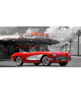 Historical diner, USA -...