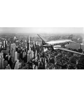 DC-4 over Manhattan, NYC -...