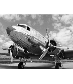 DC-3 in air field, Arizona...
