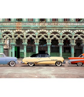 Cars parked in Havana, Cuba...