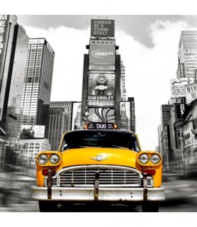 Vintage Taxi in Times Square, NYC (detail) - Julian Lauren