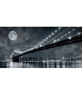 Brooklyn Bridge at night,...
