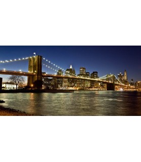 Panoramic view of Lower Manhattan at dusk, NYC - Michel Setboun