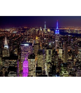 Midtown and Lower Manhattan at night - Richard Berenholtz