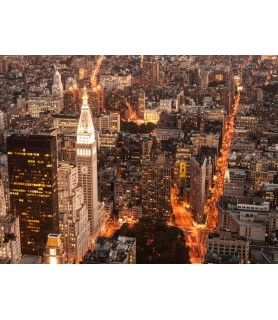 Aerial view of Manhattan...