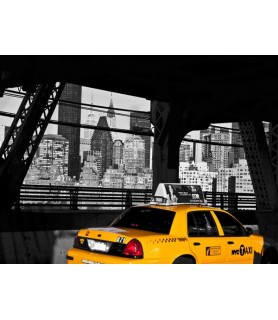 Taxi on the Queensboro Bridge, NYC - Michel Setboun