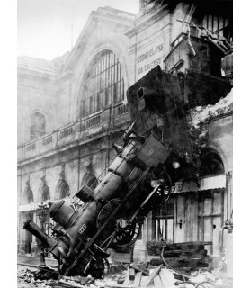 Train wreck at Montparnasse, Paris, 1895 - Anonymous