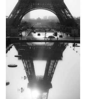 The Eiffel tower reflected, Paris - Michel Setboun