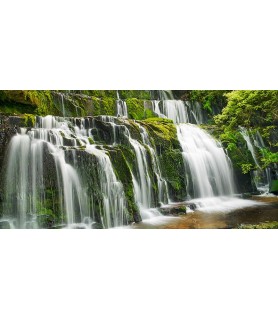 Waterfall Purakaunui Falls,...