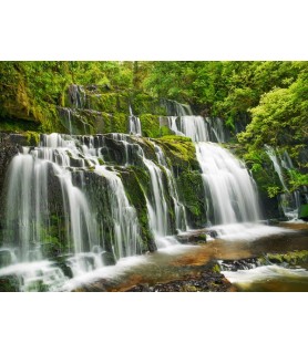 Waterfall Purakaunui Falls,...