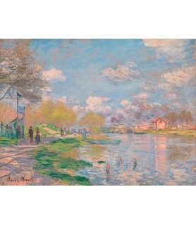 Spring by the Seine - Claude Monet