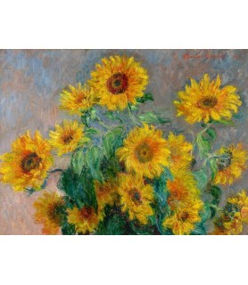 Sunflowers (detail) - Claude Monet