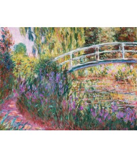 The Japanese Bridge, Pond with Water Lillies (detail) - Claude Monet