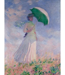 Woman with a Parasol (Right) - Claude Monet
