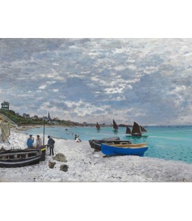 The Beach at Sainte-Adresse - Claude Monet