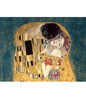 The Kiss, detail (Blue variation) - Gustav Klimt
