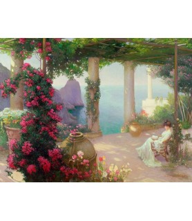 The Terrace, Capri - Karl Maria Schuster