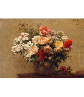 Vase with Summer Flowers - Henri Fantin-Latour