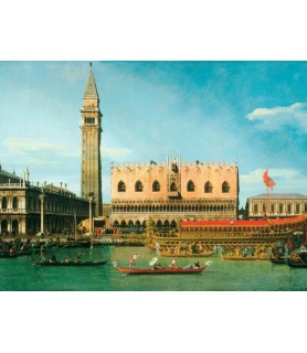 The Bucintoro at the Molo on Ascension Day - Canaletto