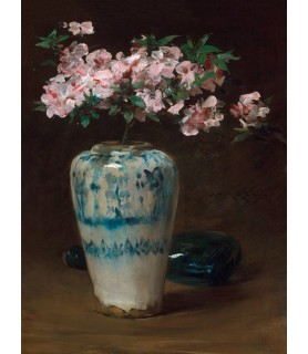 Pink Azalea  Chinese Vase...