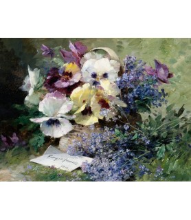 Pansies and Forget Me Not -...