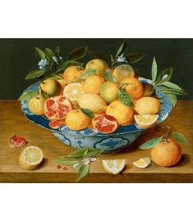 Still Life with Lemons, Oranges and a Pomegranate - Jacob van Hulsdonck