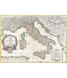 Map of Italy, 1770 - Robert...