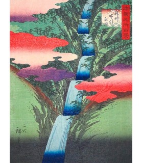 The Nunobiki Waterfall in Settsu Province - Ando Hiroshige
