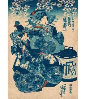 Tamaya uchi Usugumo - Utagawa Kuniyoshi