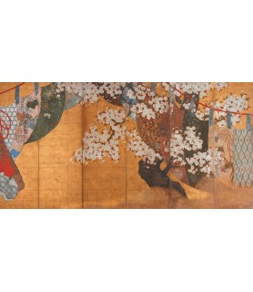Wind-screen and cherry tree - Anonymous