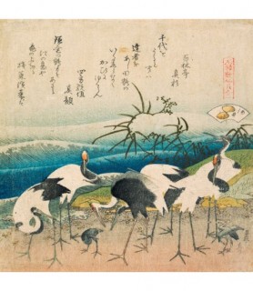 Cranes - Katsushika Hokusai