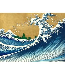 The Big Wave (from 100 views of Mt. Fuji) - Katsushika Hokusai