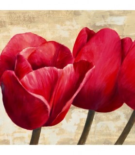 Red Tulips (detail) - Cynthia Ann