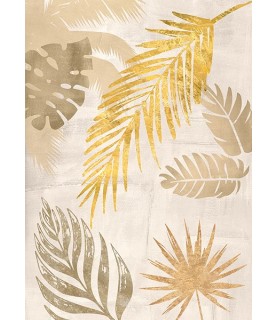 Palm Leaves Gold I - Eve C. Grant