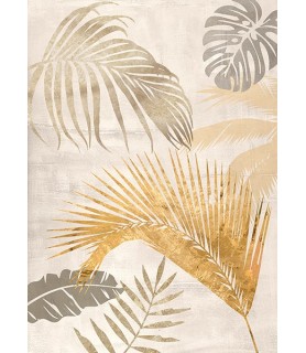 Palm Leaves Gold II - Eve C. Grant