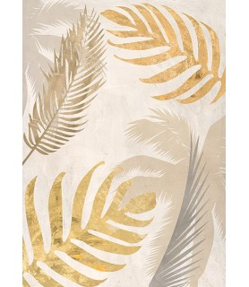 Palm Leaves Gold III - Eve C. Grant