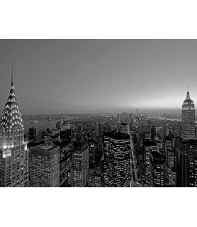 Midtown and Lower Manhattan at dusk - Richard Berenholtz