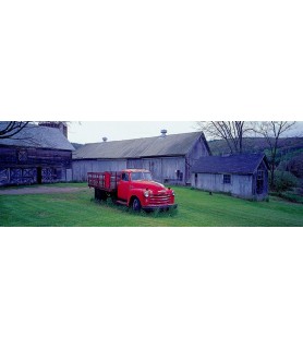 Red Vintage Pickup - Richard Berenholtz