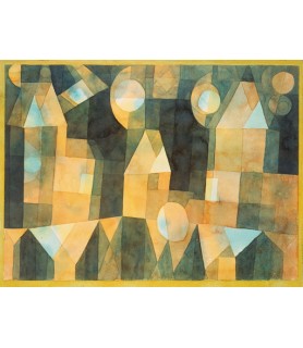 Three Houses and a Bridge - Paul Klee