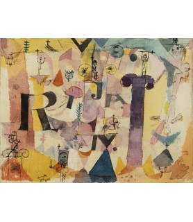Stylish Ruins (detail) - Paul Klee