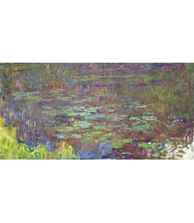 Waterlilies at Sunset (detail) - Claude Monet