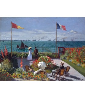 Terrasse à Sainte-Adresse - Claude Monet