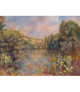 Lakeside Landscape - Pierre-Auguste Renoir