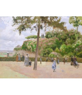 The Public Garden at Pontoise - Camille Pissarro