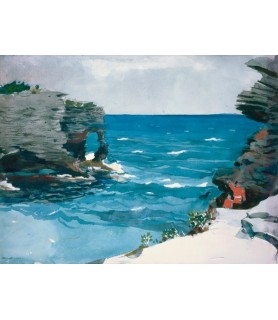 Rocky Shore, Bermuda - Winslow Homer