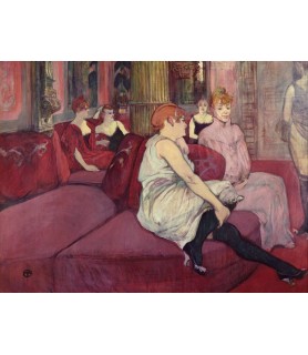 In the Salon at the Rue des Moulins - Henri Toulouse-Lautrec