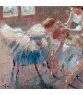 Three Dancers preparing for Class - Edgar Degas
